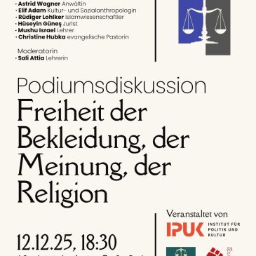 Freiheit der Bekleidung, der Meinung, der Religion